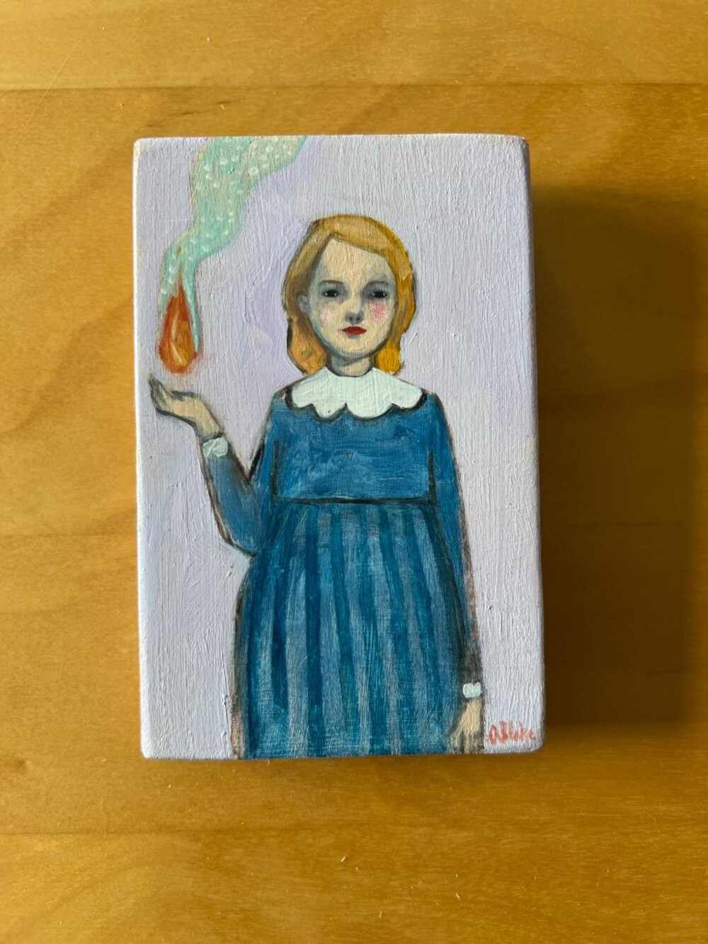 Amanda Blake Original Oil Painting - Cecilia 2019